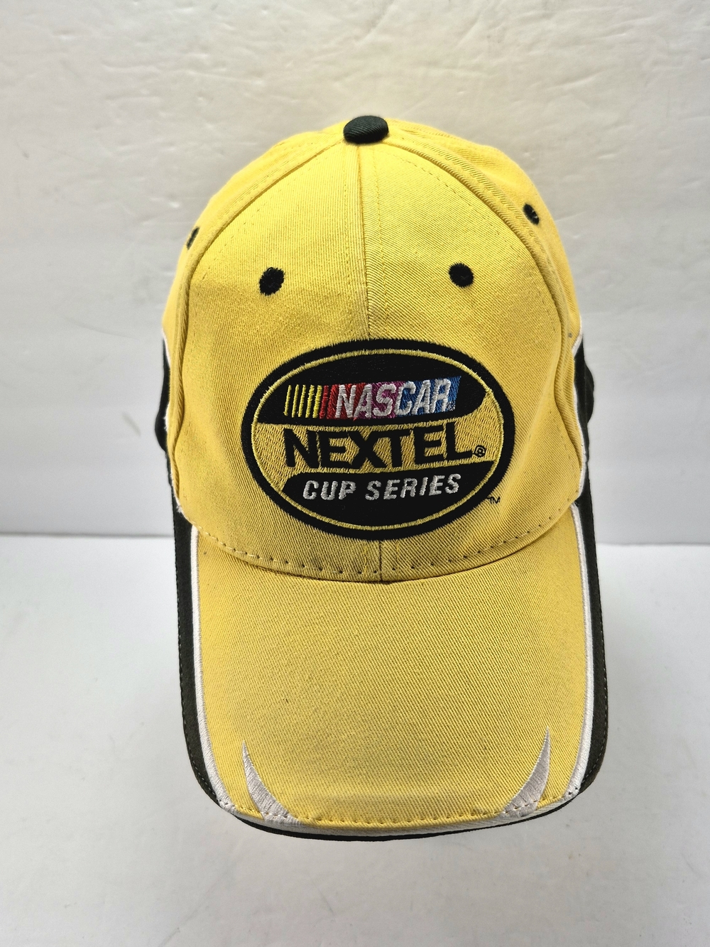 NWOT NASCAR Nextel Cup Series Hat Yellow Black ISC Motorsports Vintage Racing Ca